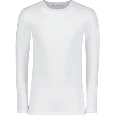 Garage Mens Stretch Body Fit Longsleeve White (0208)