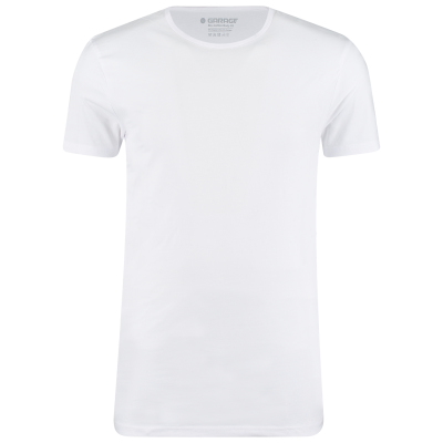 Garage Bio Cotton Body Fit O-Neck (0221) T-Shirt White (2 Pack)