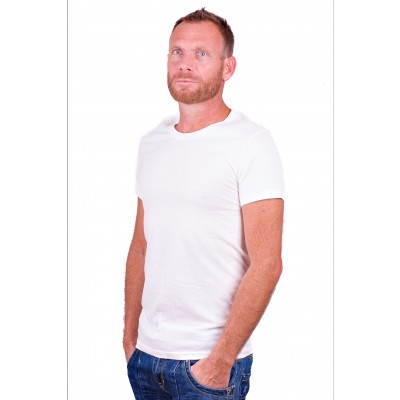 Alan Red James T-Shirt White (6660) Two Pack