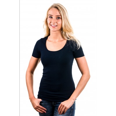 Garage Women T-Shirt Round Neck Navy ( art 0701)