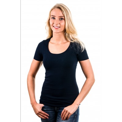 Garage Women T-Shirt Round Neck Navy ( art 0701) vrouw Blauw L