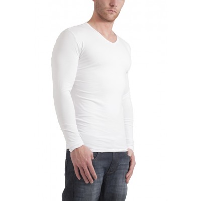 Garage Longsleeve Bodyfit V Neck White Art 0204 garage kopen in de aanbieding Garage Longsleeve Bodyfit V Neck White Art 0204 garage kopen in de aanbieding