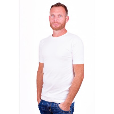 Alan Red T-Shirt Ottawa White (Two pack) ( stretch )