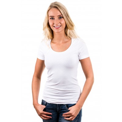 Garage Women T-Shirt Round Neck White ( art 0701)