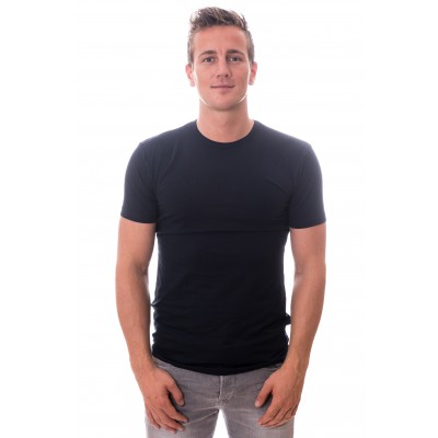 Claesens T-Shirt Round Neck Blue Stretch Two Pack ( CL 1021)