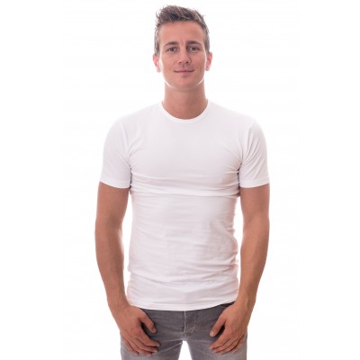 Claesens T-Shirt Slim Fit - Two Pack - White ( CL 1020)