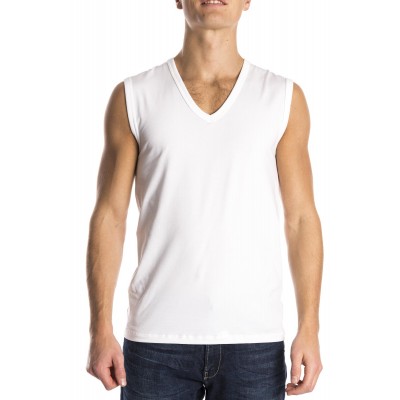 Mey Sleeveless Shirt Organic White 48737 mey kopen in de aanbieding