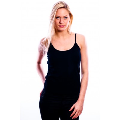 Rj Bodywear Ladies Top Adjustable Black rj kopen in de aanbieding