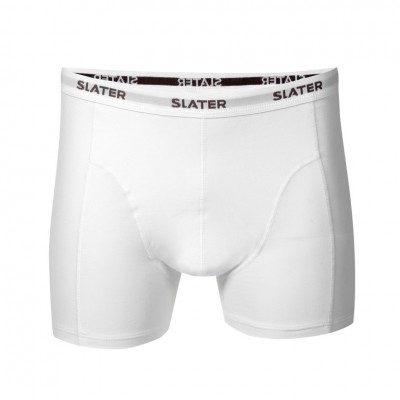 Slater Basic Boxershort White Two Pack Art 8500 slater kopen in de aanbieding