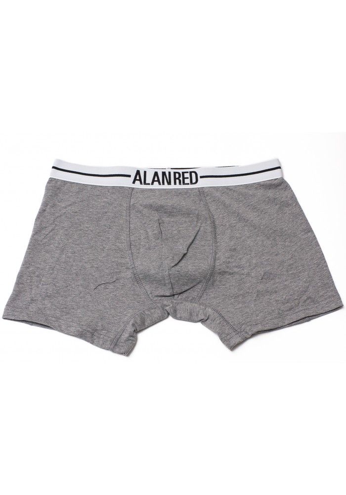 band Leugen Eerste Alan Red Underwear Boxershort Lasting Grey Two Pack ( 7001)