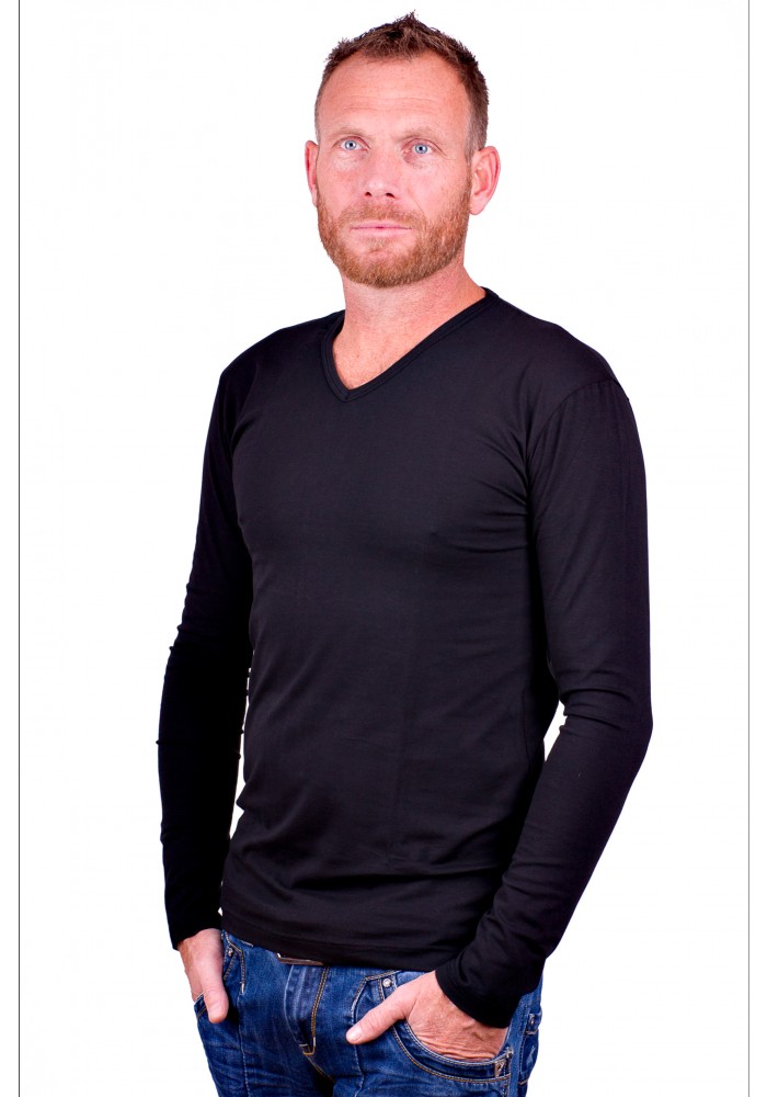 Alan red t shirt lange mouw new arrivals