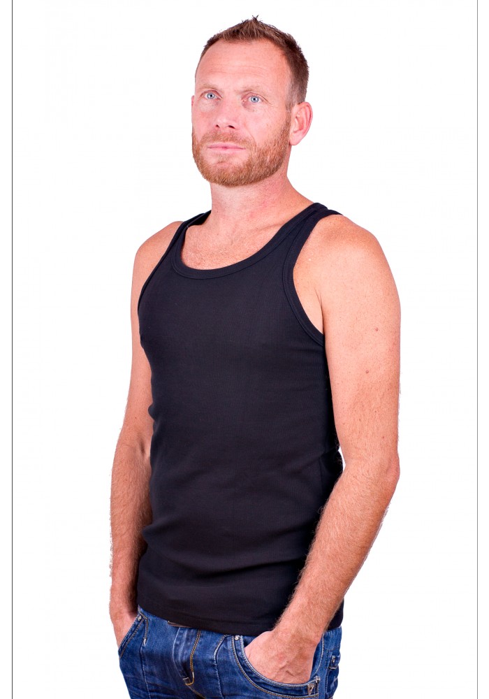 Alan Red Singlet Oakland Black
