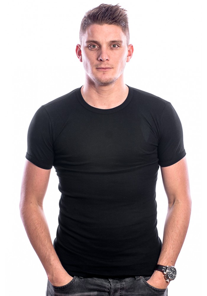 hoogtepunt Precies Scorch Beeren Men T-Shirt Ronde Hals Zwart ( 3 Pack) Extra Lang