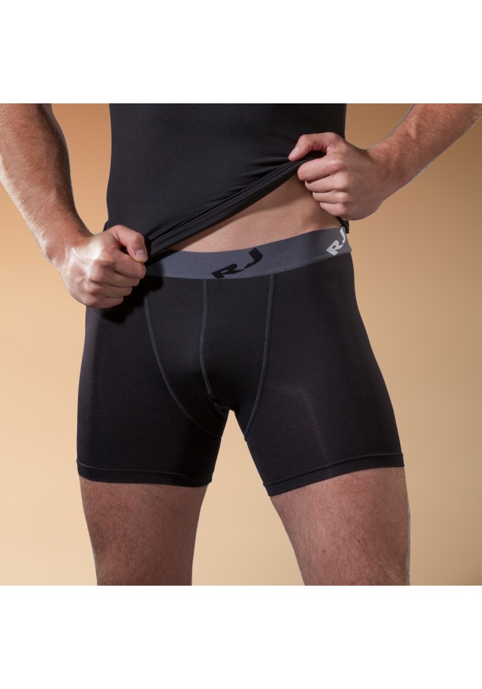 RJ Bodywear Men Boxershort Pure Color Black
