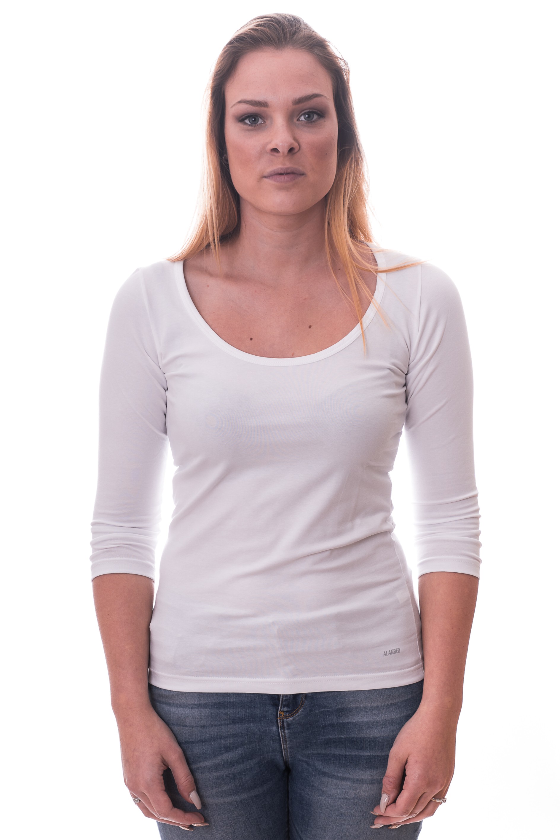Alan Red Women T-shirt Romy White ( art 1092)