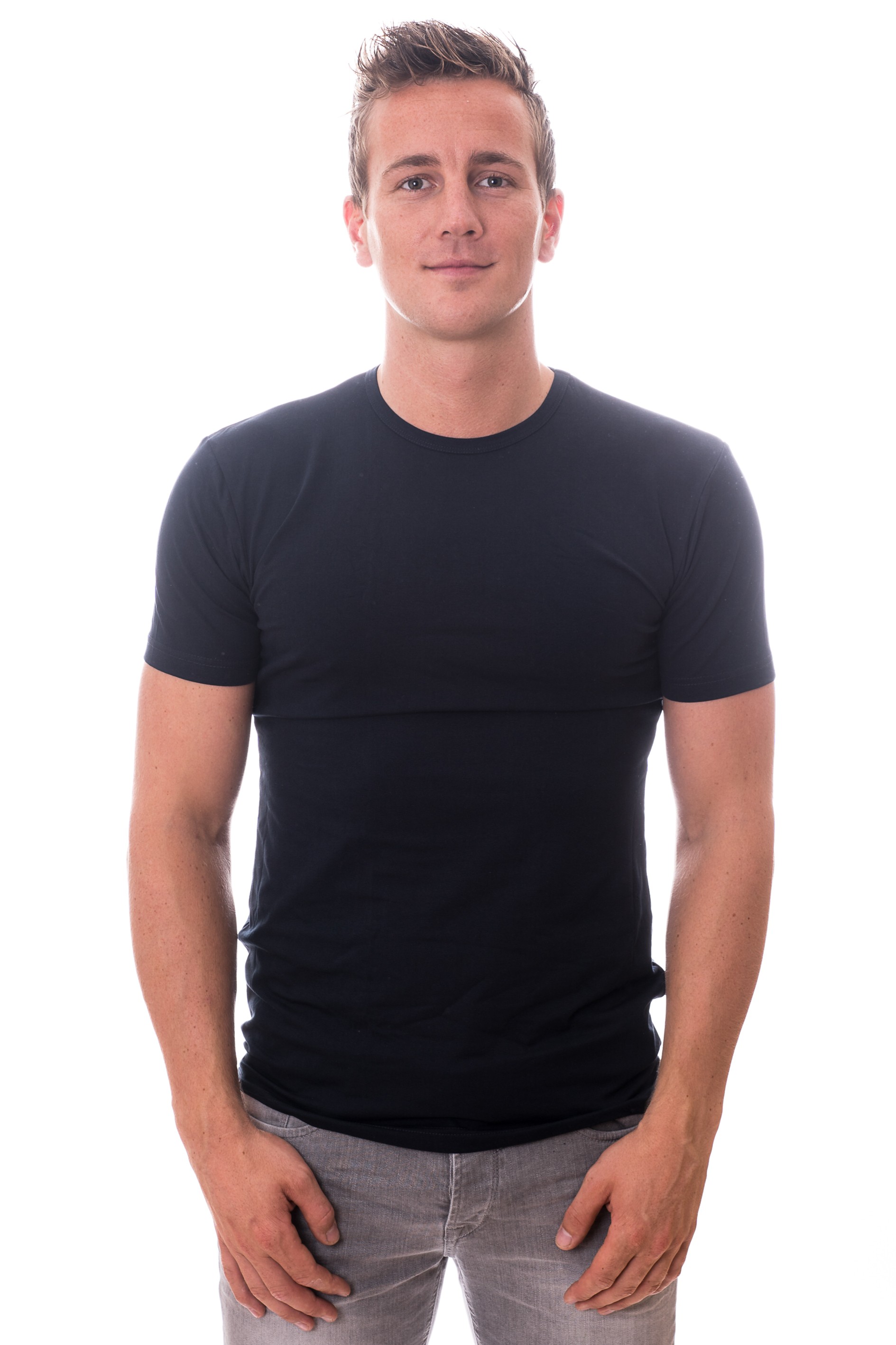 Vijfde Wat dan ook Assimileren Claesens T-Shirt Round Neck Blue Stretch ( CL 1021)