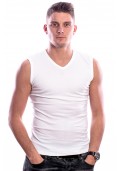 Beeren Bodywear Mouwloos Shirt V-Hals Wit ( 3 pack)