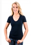  Garage T-Shirt Ladies V-Neck Navy