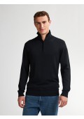 Petrol zip pullover 