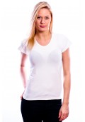 RJ Bodywear Ladies T-Shirt V-Hals White