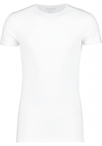Slater T-Shirt Stretch Extra Long Fit O-Neck (two pack) White