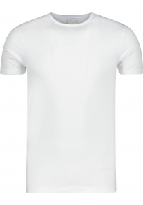 Slater O-Neck T-Shirt Tencel Stretch White (8100)