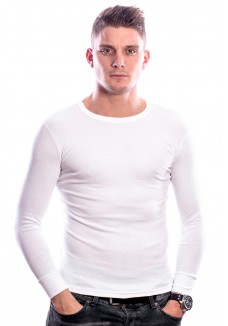 Beeren Men T-Shirt Lange Mouw Wit ( 3 pack)