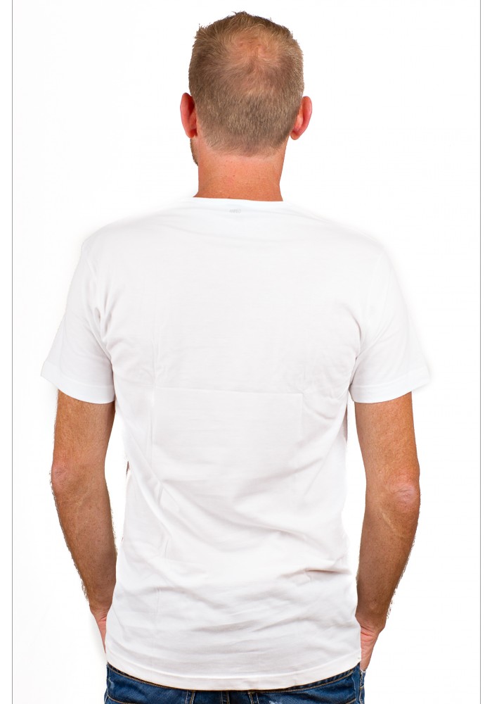 Alan Red T-Shirt Derby White ( two pack)