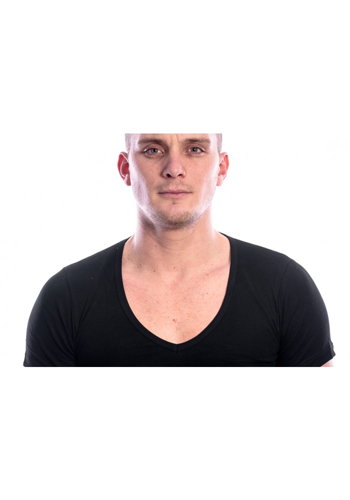 Beeren Men T-Shirt V-Hals Diep Zwart 