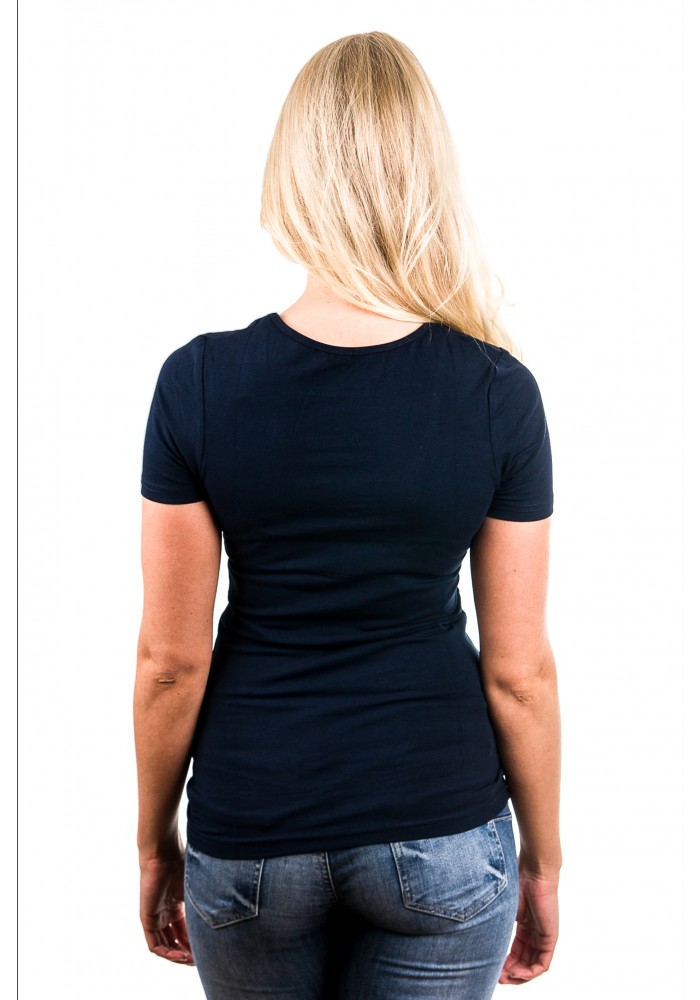  Garage T-Shirt Ladies V-Neck Navy