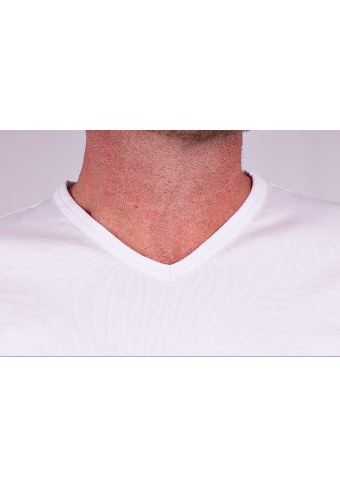 Alan Red T-Shirt V-Hals Oklahoma White 