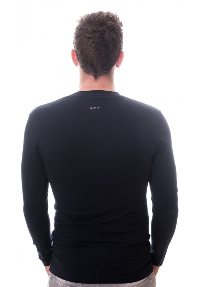 Claesens Men Longsleeve V-neck Navy 