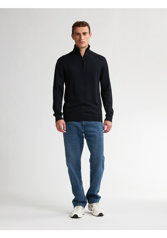 Petrol zip pullover 