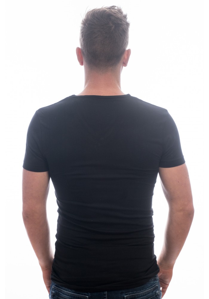 Slater T-shirts stretch black 