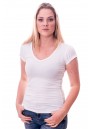 Claesens Women T-Shirt V-Neck s/s White ( cl 8010 )