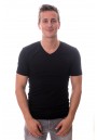 Claesens Stretch T-Shirt Black V-neck TWO PACK ( CL 1223)