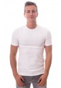 Claesens T-Shirt Round Neck White Stretch TWO PACK ( CL 1021) 