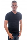 Petrol Industries Men T-Shirt Basic V-Neck Black. 