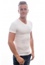 Slater Stretch T-Shirt V-Neck White Two Pack (art 6600)