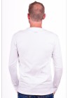 Alan Red Longsleeve stretch round neck Olbia White