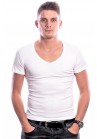 Beeren Men T-Shirt V-Hals Diep Wit