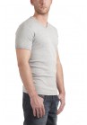 Garage T-Shirt V-neck bodyfit light grey ( stretch)