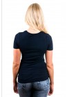  Garage T-Shirt Ladies V-Neck Navy