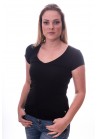 Claesens Women T-Shirt V-hals s/s Black( cl 8010 )