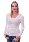 Claesens Women T-shirt o-neck longsleeve White( 8016) 