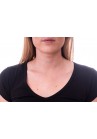 Claesens Women T-Shirt V-hals s/s Black( cl 8010 )