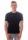 Claesen"s Basic Stretch T-Shirt Zwart Ronde Hals