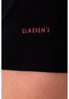 Claesen"s Basic Stretch T-Shirt Zwart Ronde Hals