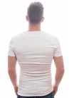 Slater Stretch T-Shirt Deep V-Hals white( two pack )