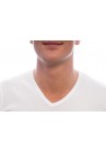 Slater T-Shirt Basic Fit V-neck white EXTRA LONG 